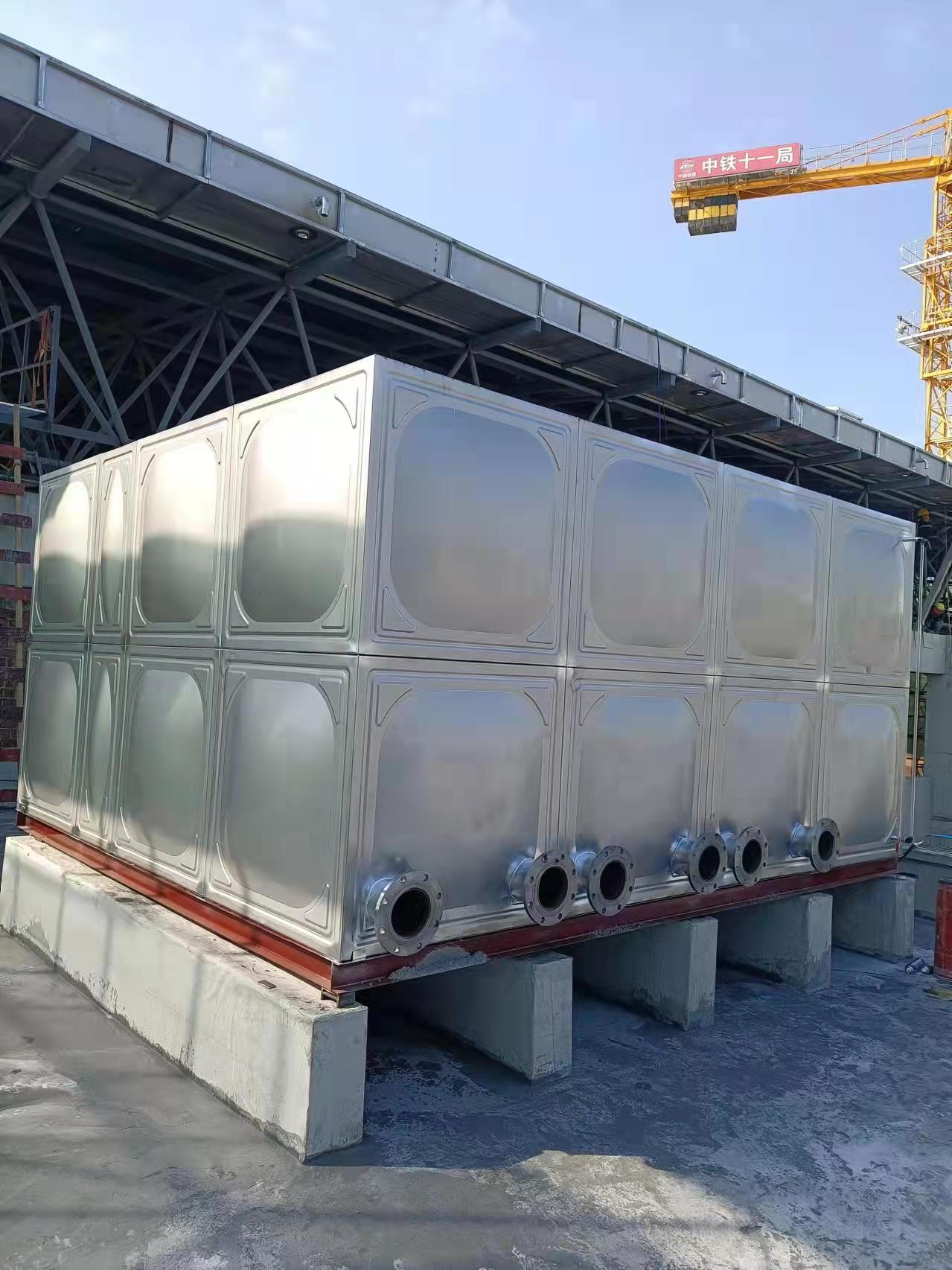 扶綏南站不銹鋼水箱項(xiàng)目竣工