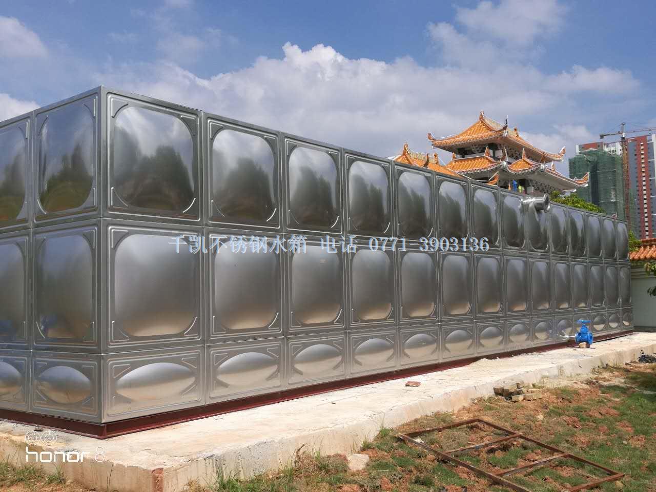 千凱廣西民族大學(xué)西校區(qū)396立方不銹鋼水箱